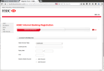 Fake HSBC Registration Page