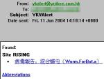 Chinese YKAlert by email